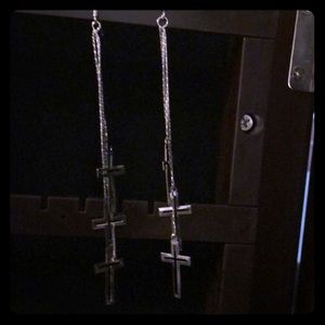 Cross earrings